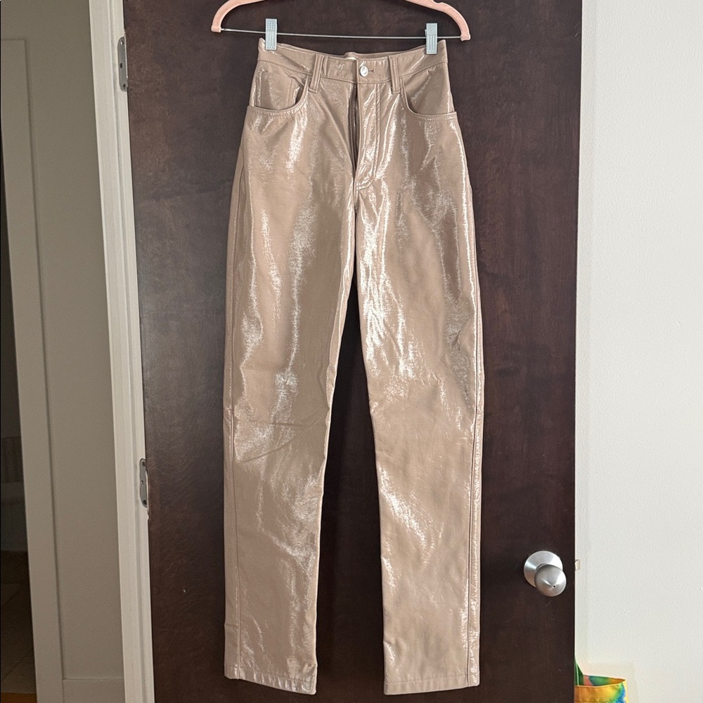 Abercrombie & Fitch Beige High-Rise Pants